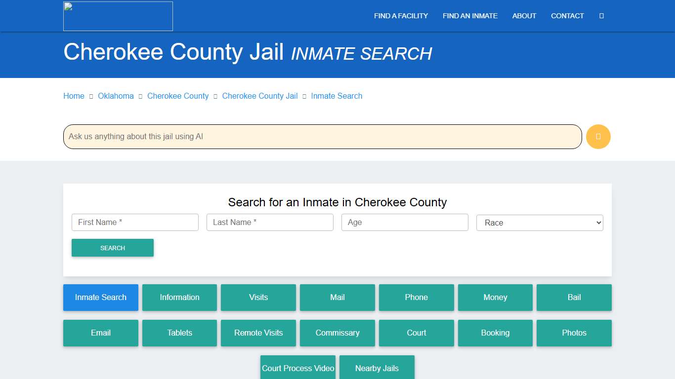 Cherokee County Inmate Search & Roster Find Inmates OK