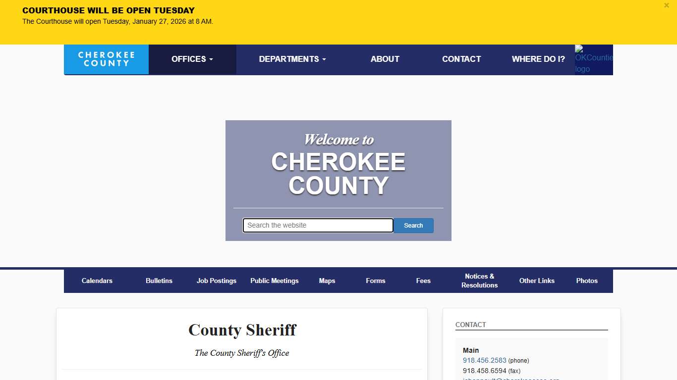County Sheriff
